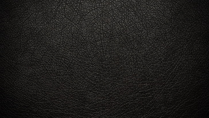 black leather, texture, leather, HD wallpaper