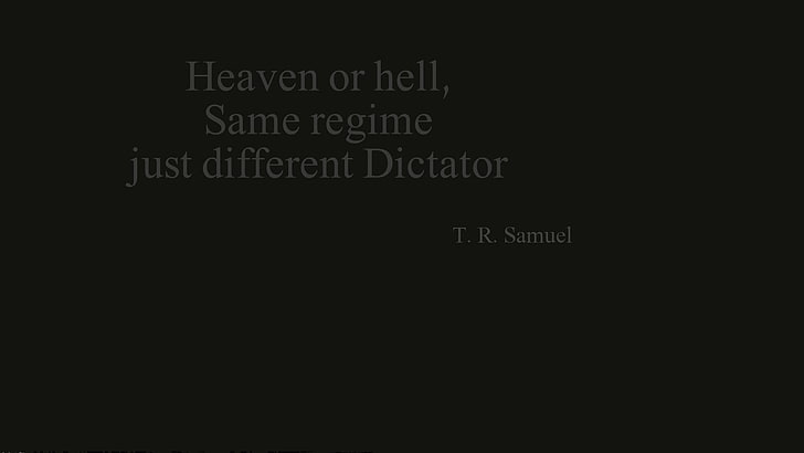 texte en noir et blanc, citations de livres, citation, T. R. Samuel, blasphème numérique, Fond d'écran HD
