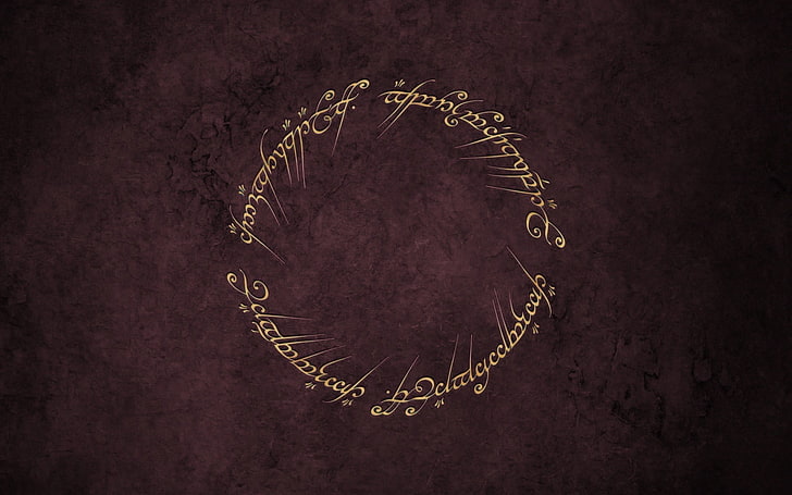 Lord of the Rings engraving, The Lord of the Rings, HD wallpaper