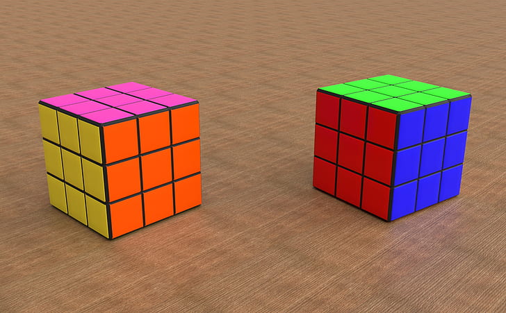 Rubix cube, Artistic, 3D, Colorful, Puzzle, Cubes, rubix, HD тапет