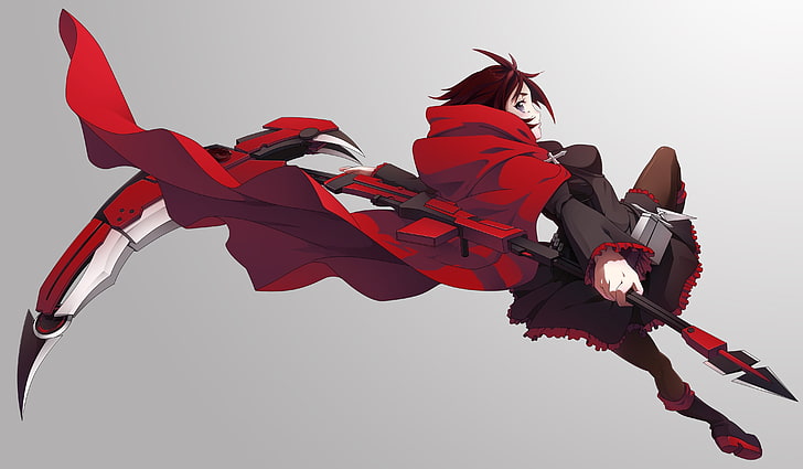 male anime character illustration, anime, RWBY, Ruby Rose (character), HD wallpaper