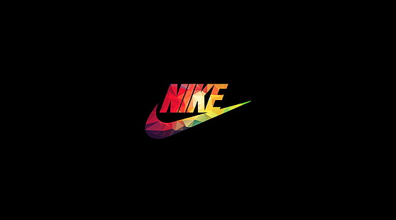 Nike, Nike logosu, Spor, Futbol, ​​Renkli, Nike, çokgenler, HD masaüstü duvar kağıdı HD wallpaper