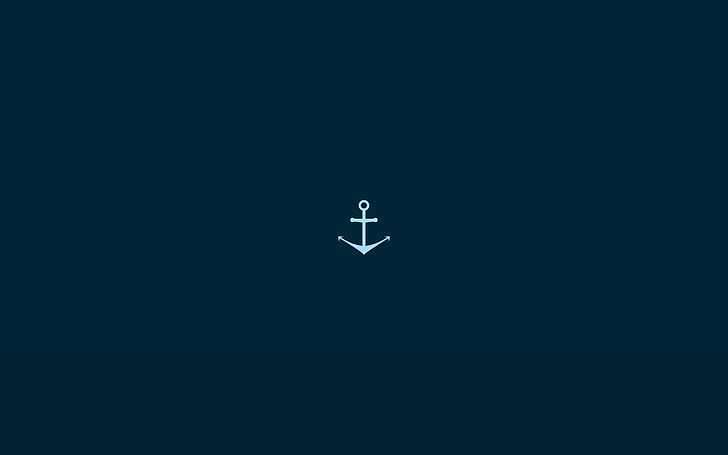 anchor wallpaper, anchor, drawing, vector, dark, HD wallpaper