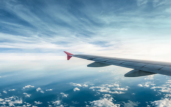 avião, aeronaves, céu, nuvens, HD papel de parede