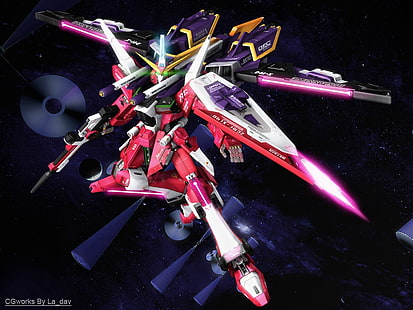 anime gundam X19 Infinite Justice Gundam Anime Gundam Seed HD Art, anime, espace, mecha, destin de graines de gundam, gundam, Fond d'écran HD HD wallpaper