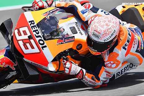 Marc Marquez, Honda RC213V, Moto GP, HD-Hintergrundbild HD wallpaper