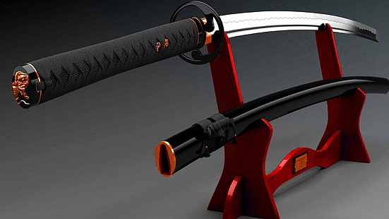 vapen, svärd, produkt, katana, japanskt svärd, HD tapet HD wallpaper