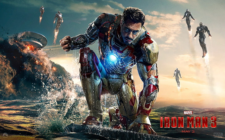 Iron Man 3 Tapete, Iron Man, Iron Man 3, Marvel Cinematic Universe, HD-Hintergrundbild