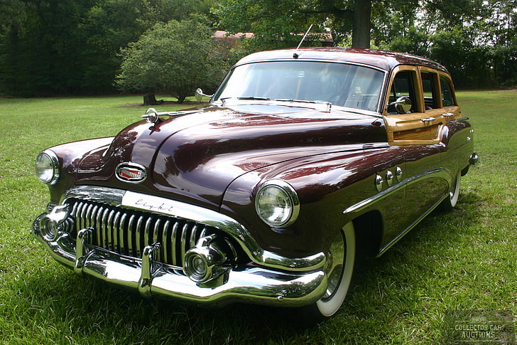 1952, 263ci, buick, araba, klasik, emlak, retro, düz 8, vagon, HD masaüstü duvar kağıdı