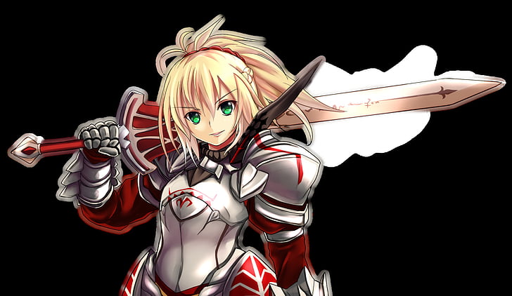 Seria Fate, Fate / Apocrypha, Mordred (Fate / Apocrypha), Saber of Red (Fate / Apocrypha), Tapety HD