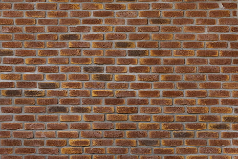 mur de briques brunes, briques, mur, texture, Fond d'écran HD HD wallpaper