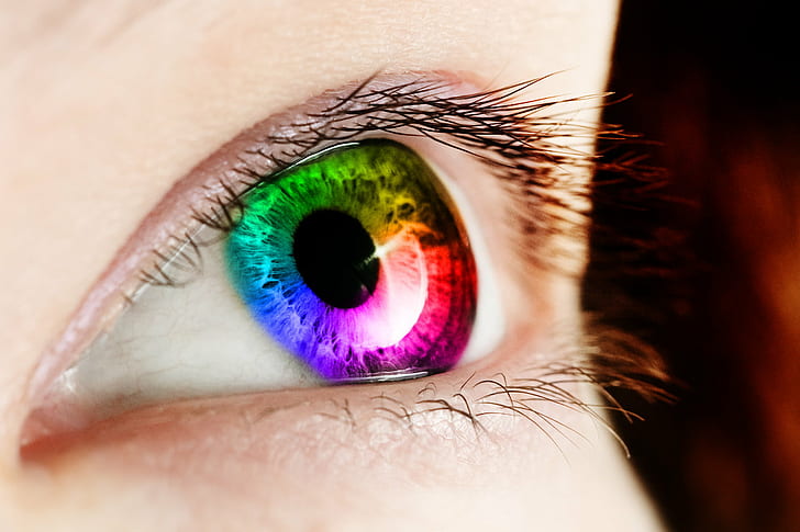 緑、黄色、青、紫、ピンク色の目、スペクトル、緑、黄色、青、紫、ピンク、色、目の目、オージュ、ファルベン、色、スペクトル、スペクトル、虹、リゲンボーゲン、マクロ、アイリス、シグマ、EX、f2.8、マクロ、まつげ、人間の目、眼球、虹彩-目、クローズアップ、視力、女性、眉毛、アイシャドウ、見る、人々、女性、美容、角膜、アクア、メイク、 HDデスクトップの壁紙