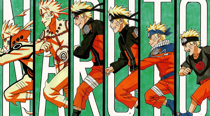 Naruto Evolution, Naruto wallpaper, Artistic, Anime, naruto, naruto shippuden, naruto uzumaki, HD wallpaper