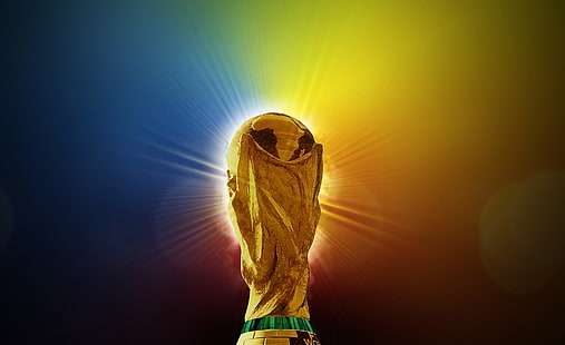 FIFA World Cup 2HD Wallpaper 14 HD Wallpaper, illustration du trophée d'or, Sports, Football, Monde, Fifa, coupe du monde, brésil, Trophée, 2014, Fond d'écran HD HD wallpaper