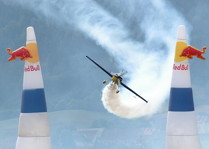 flugzeug, flugzeug, stier, flugzeug, rennen, rennen, rot, Red Bull Air Race, HD-Hintergrundbild