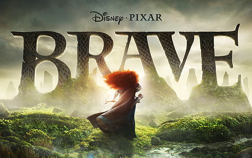 Brave HD, cartaz de corajoso da disney pixar, Brave, HD, HD papel de parede HD wallpaper