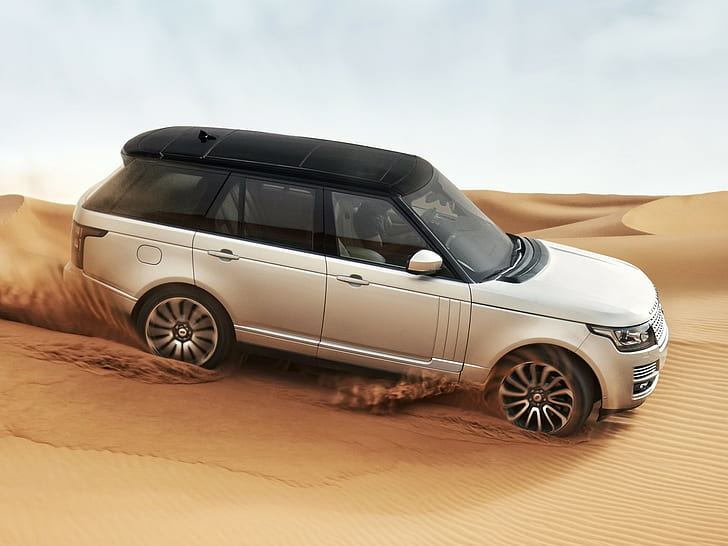 Range rover in Desert, Range Rover, sand, desert, s, Cars s HD, Best s, hd backgrounds, HD wallpaper