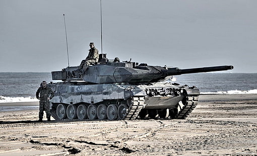 tank, militär, Leopard 2, krig, fordon, HD tapet HD wallpaper