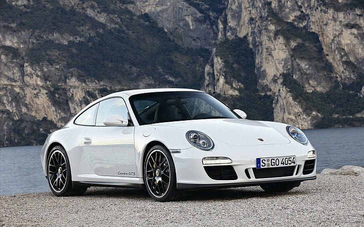 Porsche 911 Carrera GTS 2011, porche blanche 911, 2011, porsche, voiture, voitures, Fond d'écran HD