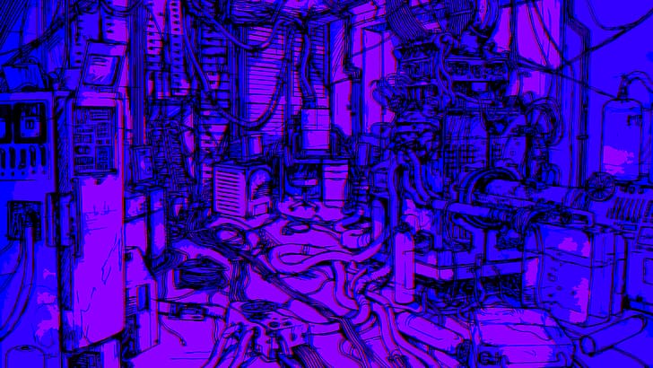 Eksperimen Serial Lain, cyberpunk, Wallpaper HD