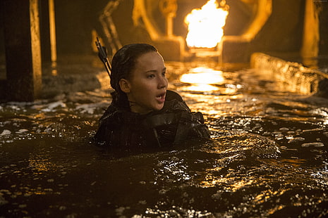 Kosogłos - część 2, Katniss, Jennifer Lawrence, Igrzyska śmierci, Tapety HD HD wallpaper