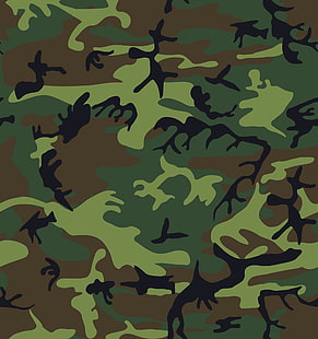 kamuflase, militer, pola, tekstur, hijau, Wallpaper HD HD wallpaper
