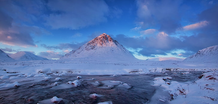 المناظر الطبيعية والطبيعة والثلج والشتاء، خلفية HD