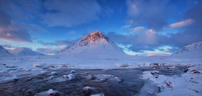 Landschaft, Natur, Schnee, Winter, HD-Hintergrundbild HD wallpaper