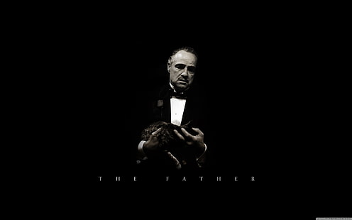 czarny smoking męski, Ojciec chrzestny, Vito Corleone, Tapety HD HD wallpaper