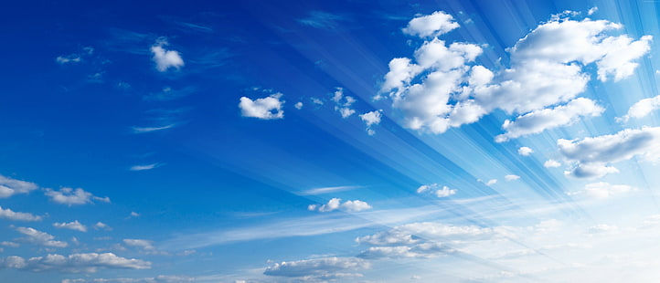 doublure argentée, 8k, 5k, ciel bleu, 4k, nuages, Fond d'écran HD HD wallpaper