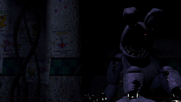 gray rabbit monster, Drawings, Parts &amp; Service, Old Bonnie, Animatronic, Five Nights At Freddy's, HD wallpaper