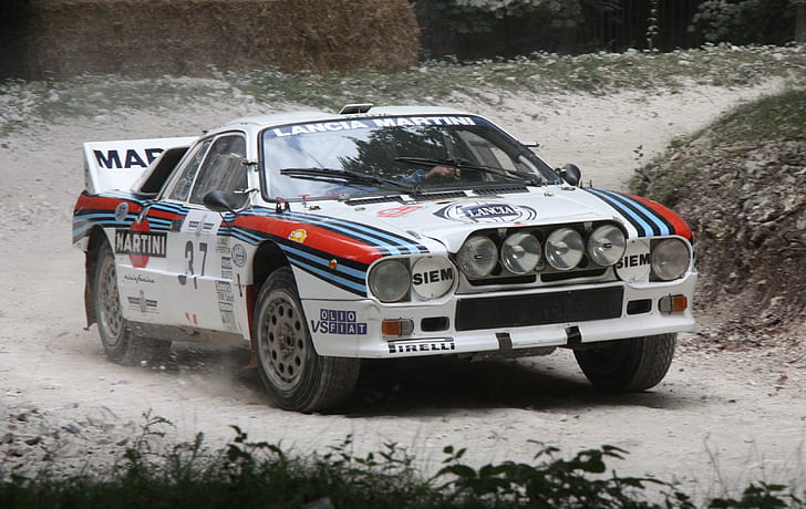 coche deportivo, carretera, coches de rally, Rallye, Grupo B, Lancia 037, Fondo de pantalla HD