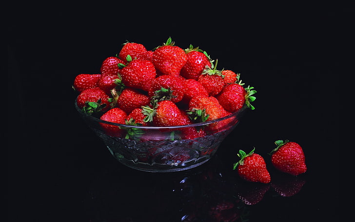 strawberries, strawberries, food, fruit, HD wallpaper