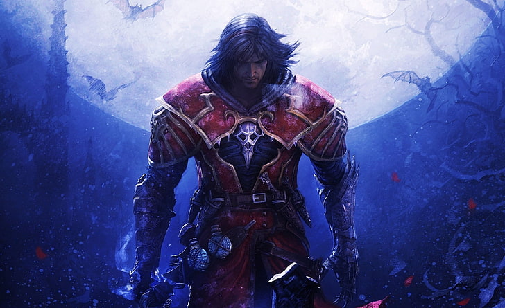 Castlevania - Lords of Shadow, мъж с червена броня тапет, игри, други игри, видеоигра, Castlevania, господари на сенките, HD тапет