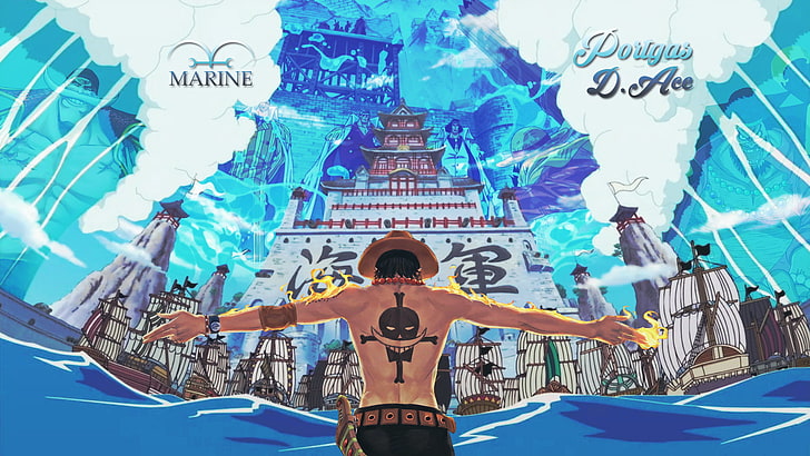 anime, One Piece, Portgas D. Ace, Tapety HD