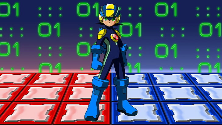 Mega Man Battle Network, rockman, megaman battle network, mega man battle network, megaman, mega man, games, HD wallpaper