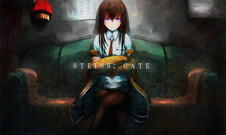 Steins; Gate, Makise Kurisu, аниме девушки, HD обои