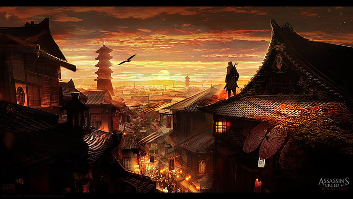 Papel de parede digital de Assassins Creed, Assassin's Creed, arte de fantasia, videogames, HD papel de parede
