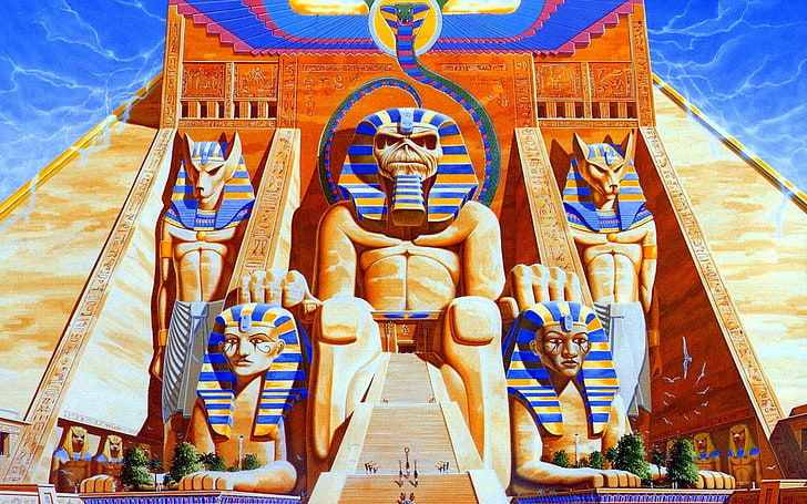 Faraó, edifício, ilustração, donzela de ferro, piramida, faraós, história, egito, HD papel de parede