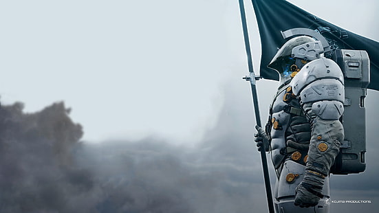 Poster del gioco Halo, Ludens, Hideo Kojima, videogiochi, Death Stranding, Sfondo HD HD wallpaper