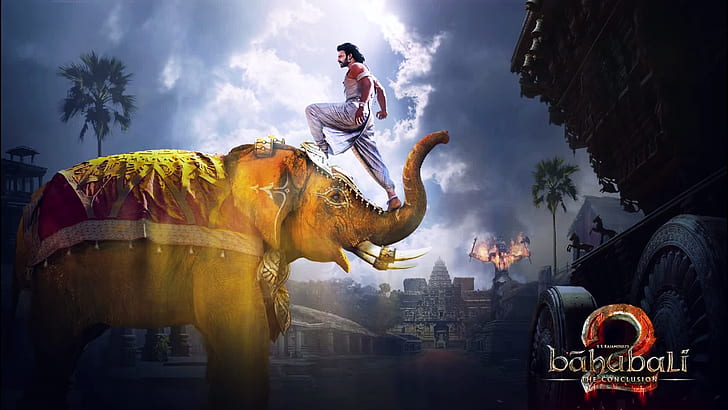 Film, Baahubali 2: The Conclusion, Elephant, Fond d'écran HD