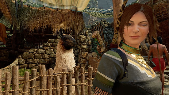 Shadow of the Tomb Raider、Lara Croft、PlayStation 4、ビデオゲーム、 HDデスクトップの壁紙 HD wallpaper