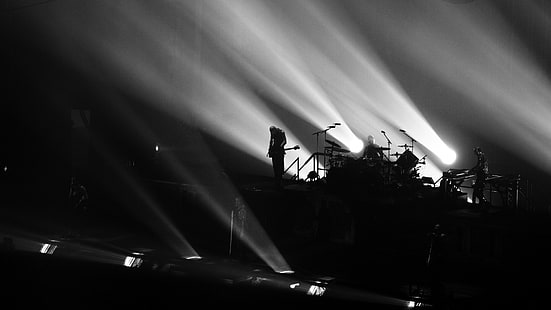 Rammstein, Till Lindemann, musique, monochrome, Fond d'écran HD HD wallpaper