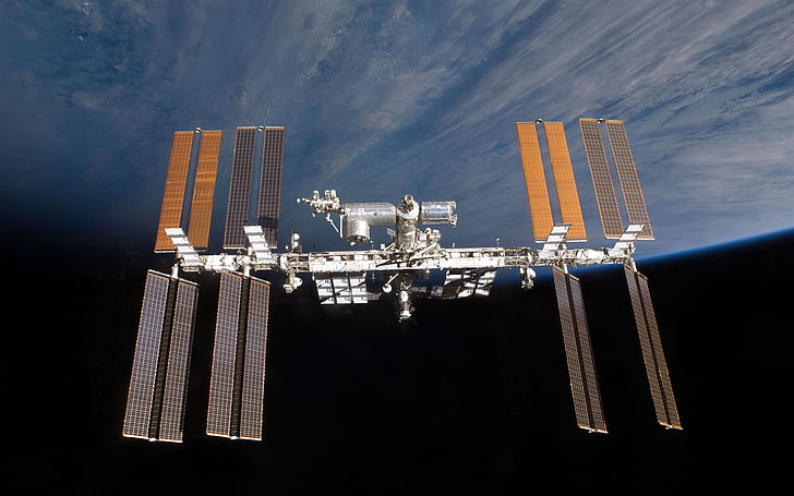 luar angkasa, Stasiun Luar Angkasa Internasional, stasiun ruang angkasa, Bumi, Wallpaper HD