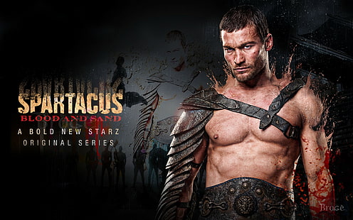 andy, blod, sand, spartacus, whitfield, HD tapet HD wallpaper