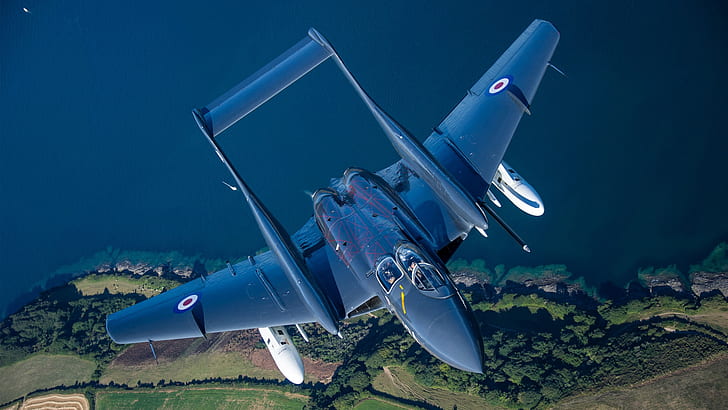Myśliwiec, RAF, Royal Navy, Sea Vixen, de Havilland Aircraft Company, de Havilland DH.110 Sea Vixen, Tapety HD