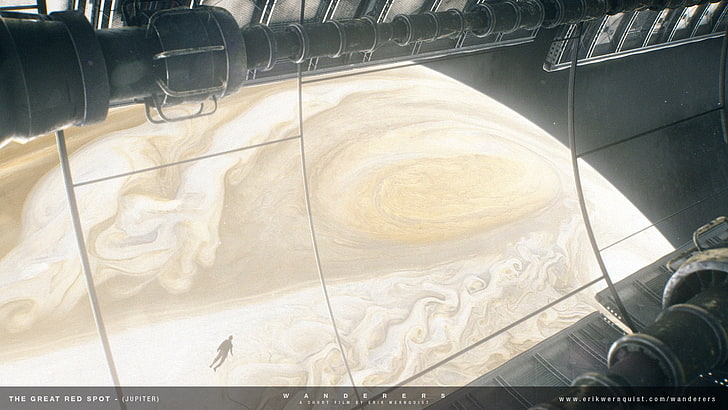 planète Jupiter papier peint de jeu, espace, galaxie, planète, nature, paysage, Wanderers, Jupiter, art de l'espace, art numérique, Fond d'écran HD