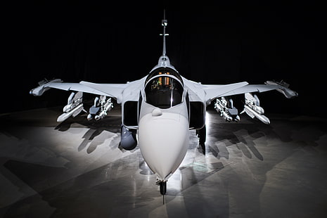 Fighter jet, Saab JAS 39 Gripen, HD wallpaper HD wallpaper