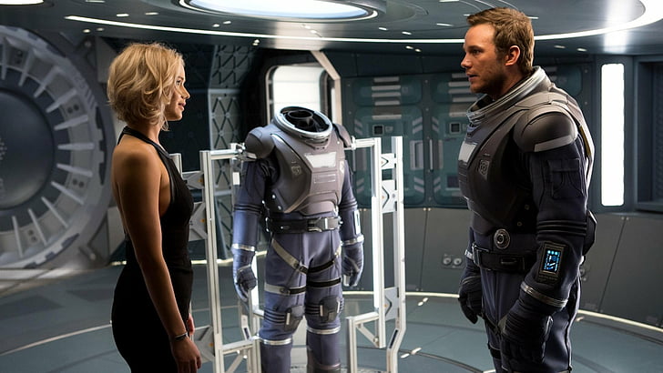 Film, Passagiere, Chris Pratt, Jennifer Lawrence, HD-Hintergrundbild