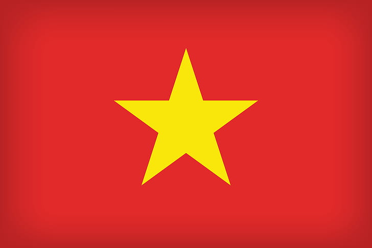Виетнам, Знаме, Виетнамско знаме, Знаме на Виетнам, Виетнам Голямо знаме, HD тапет